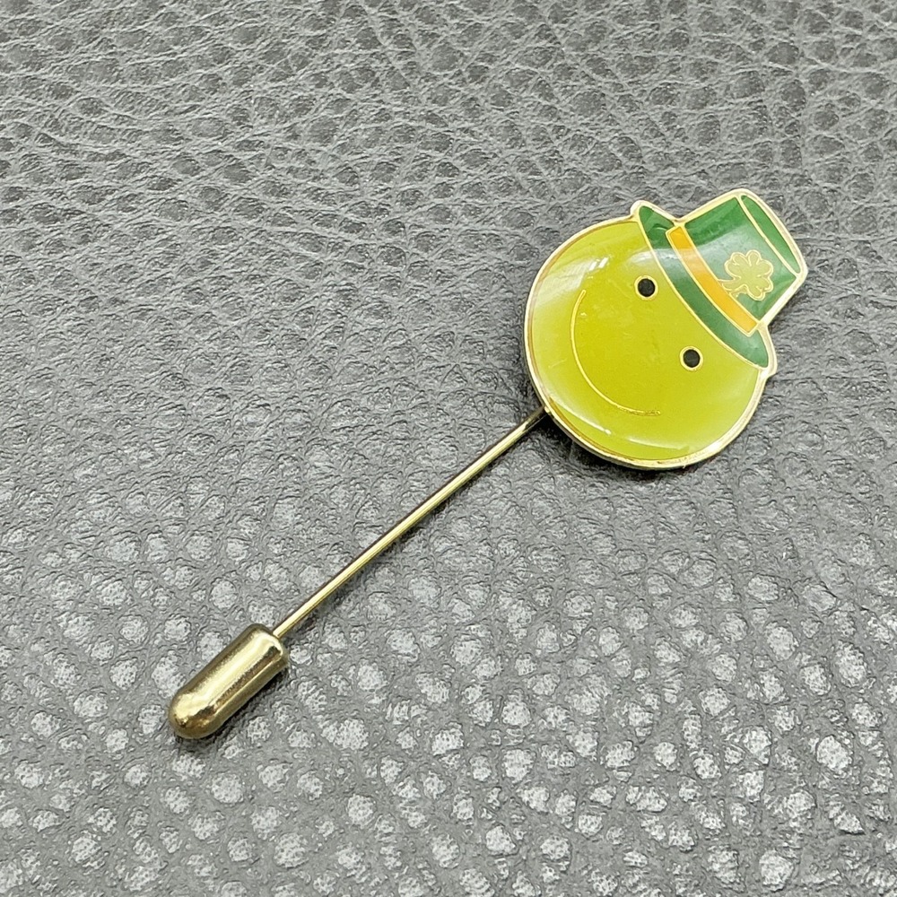 Vintage SWIB 1979 Stick Pin Leprechaun St. Patricks Day Sweater Lapel Brooch